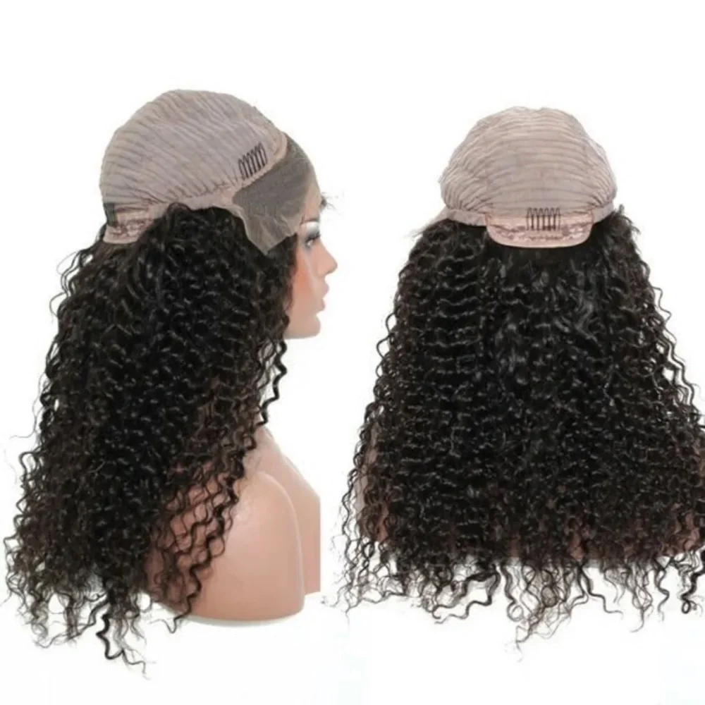 Deep Wave hawaiian  Lace Front Human Hair Wig NEW
